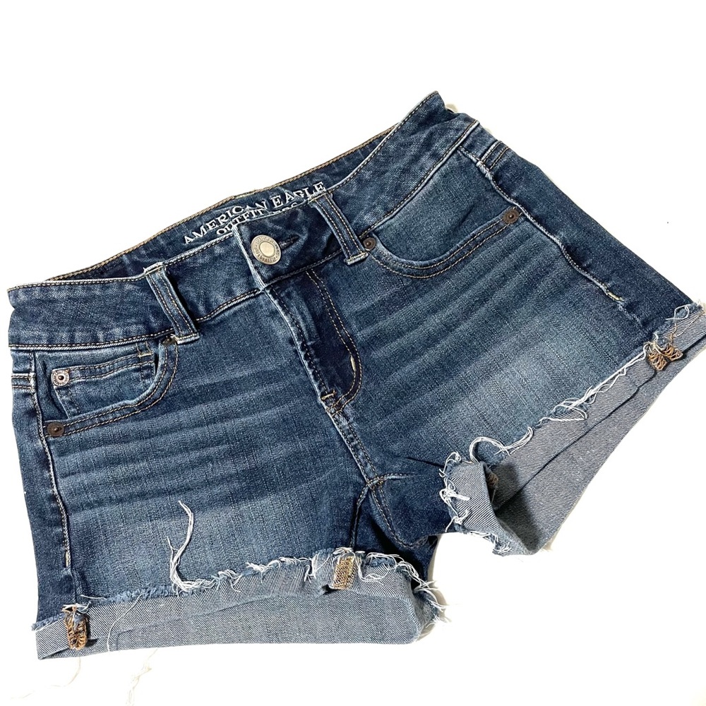 💙3/$25 American Eagle 360 Super Stretch Jean Shorts- 00